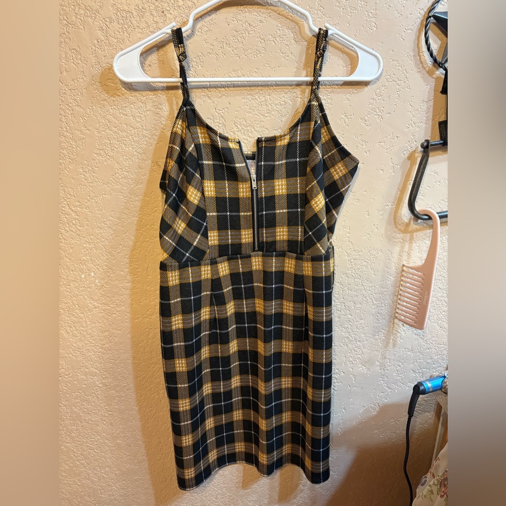 No Boundaries Plaid Dress